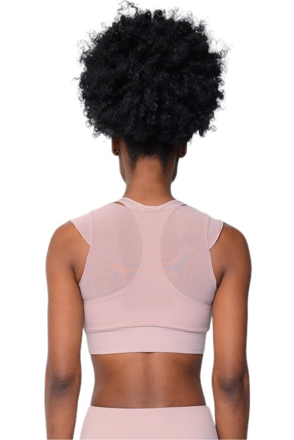 Mesh Layered Sports Bra