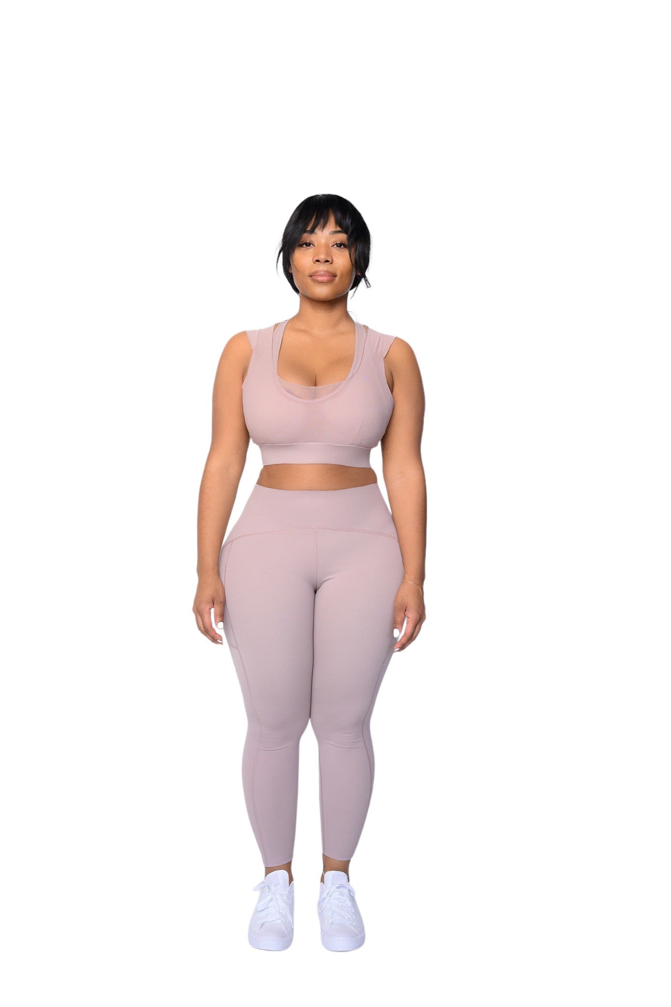 Mesh Layered Sports Bra