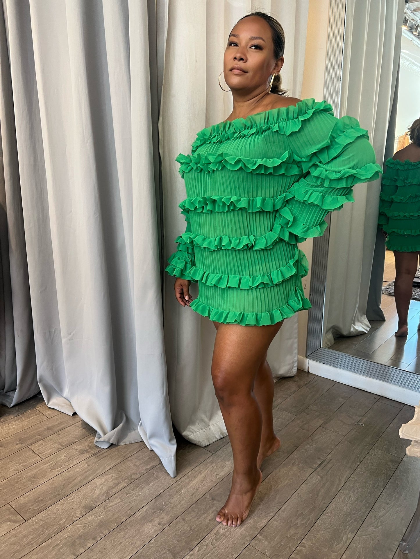 Green Layer Dress