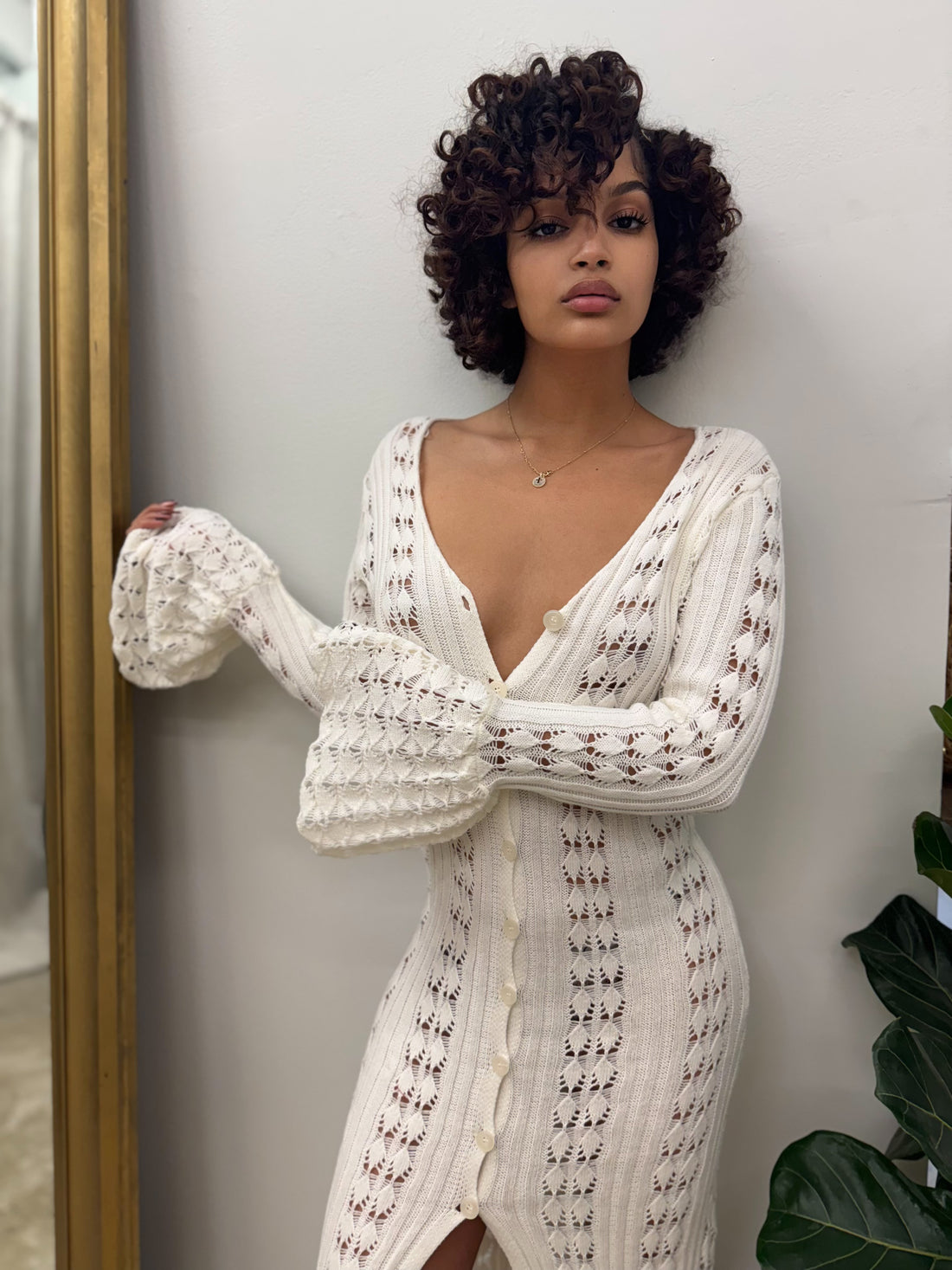 KNITTED COVER UP DRESS