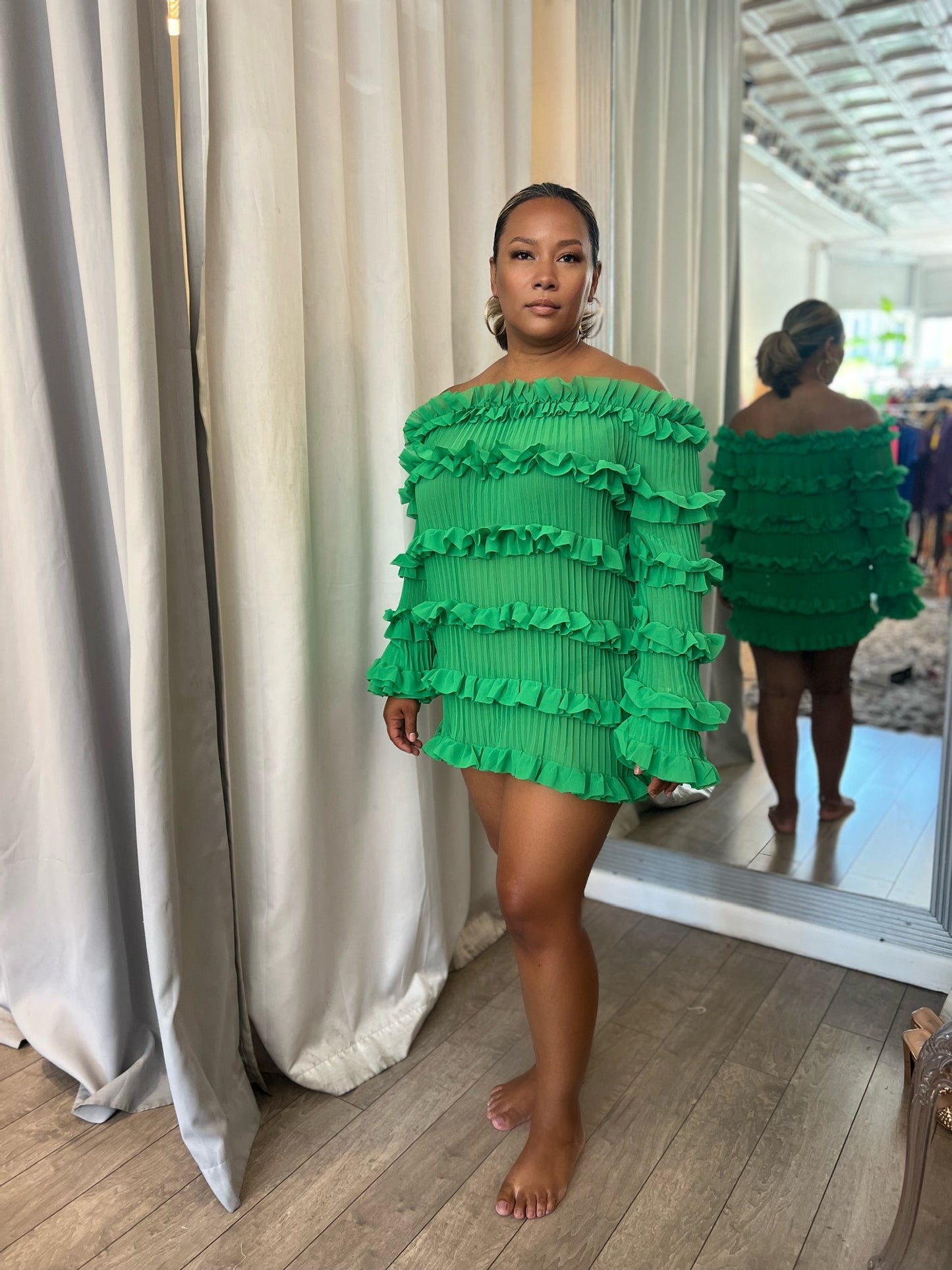 Green Layer Dress